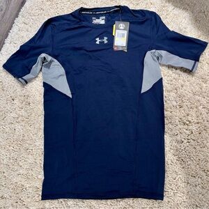 Under Armour Men's Navy and Gray Compression Shirt